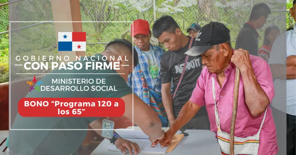 Beneficio al Programa “B/. 120 a los 65” en Panamá