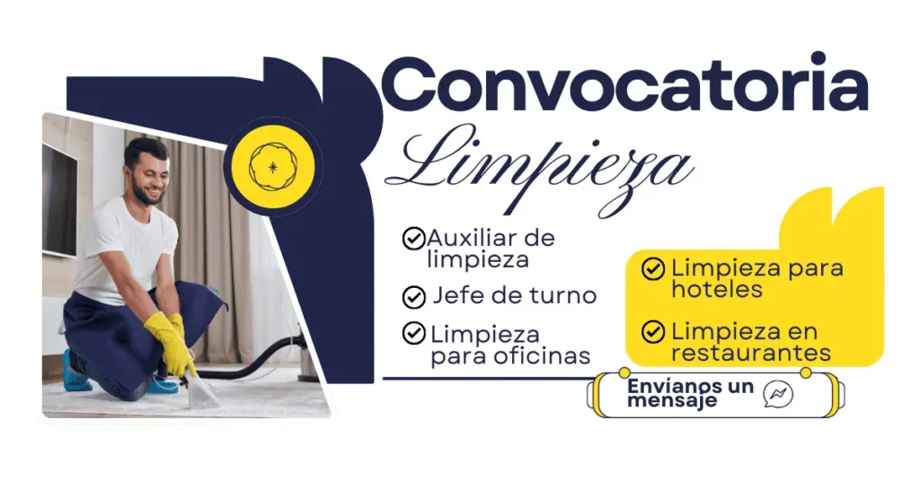 CONVOCATORIA PERSONAL DE LIMPIEZA
